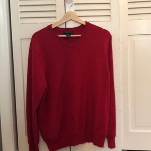 Red wool sweater by Allen Solly. Size XL